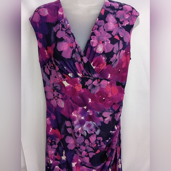 Ralph Lauren Dresses & Skirts - Ralph Lauren Sheath Maxi Floral Dress in Purple and Pink (#389)